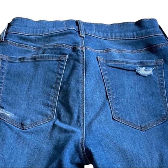 PACSUN Los Angeles Distressed Denim Jeggings Size 25 Fading Button Zip Fly - Picture 6 of 12